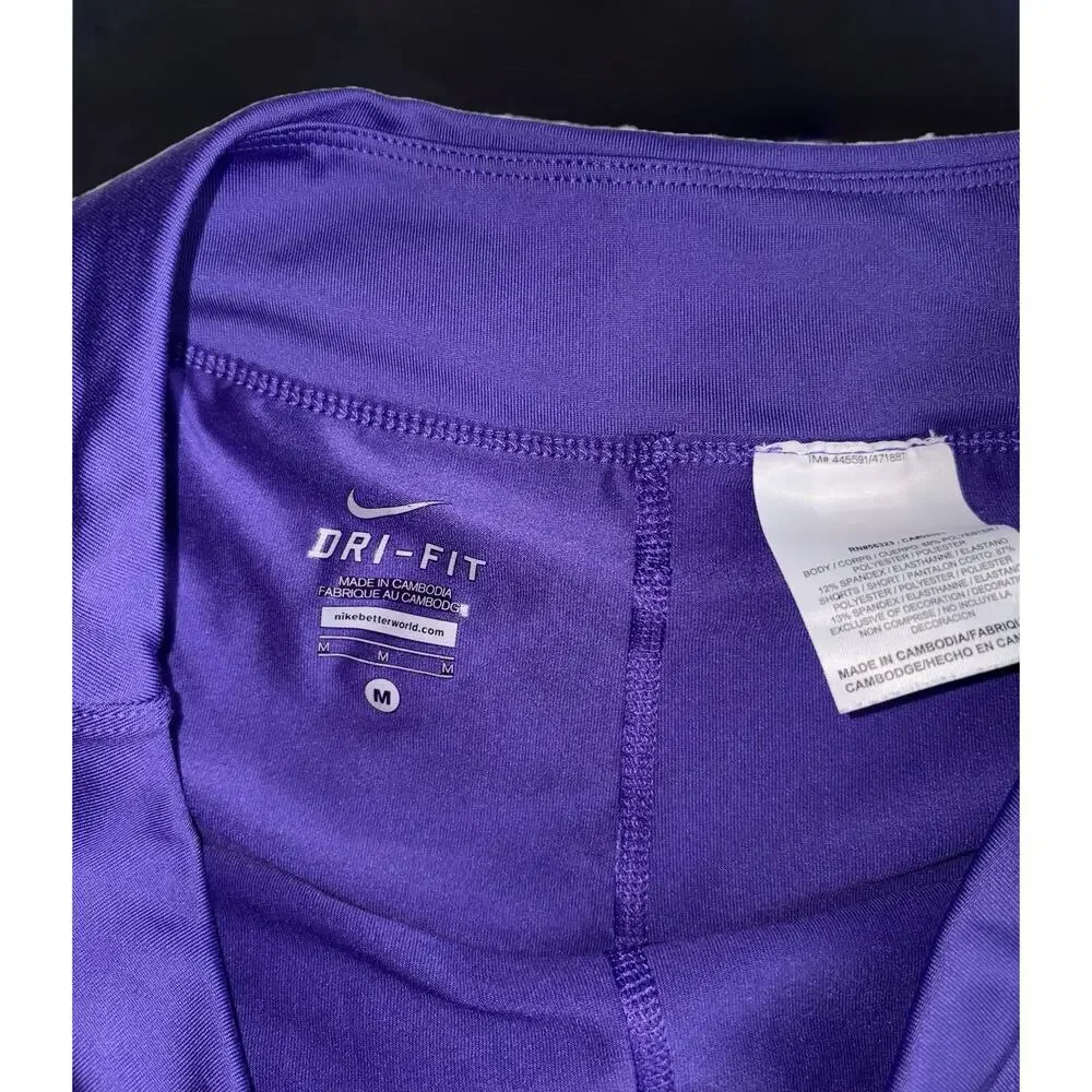 Nike Dri Fit Women’s M Purple Activewear Shorts. Great Pair & Condition